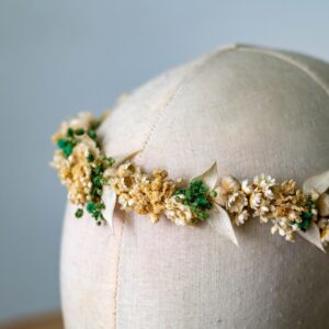 DIADEMAS CON FLORES PRESERVADAS